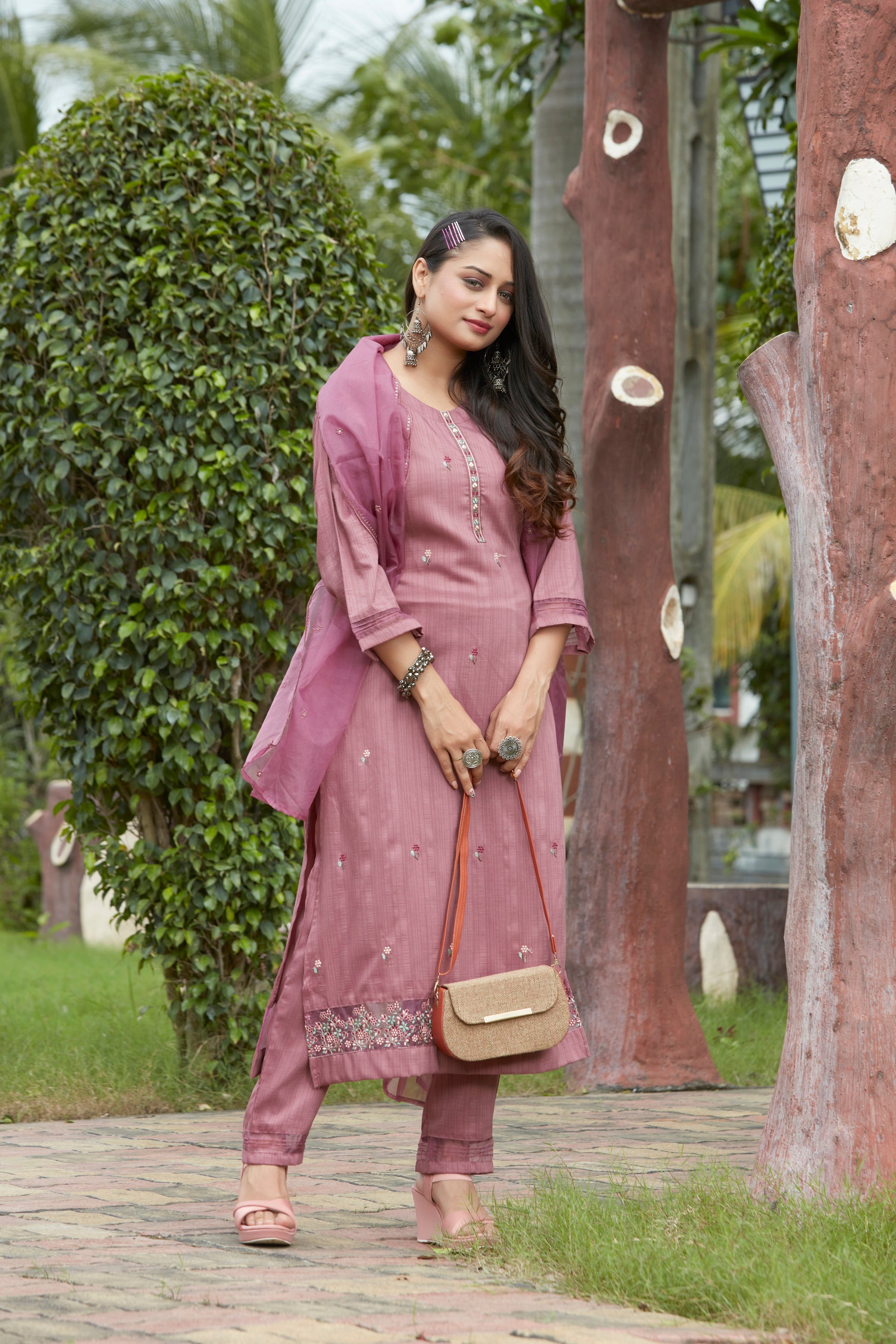 Kurti Pant, Dupatta Set