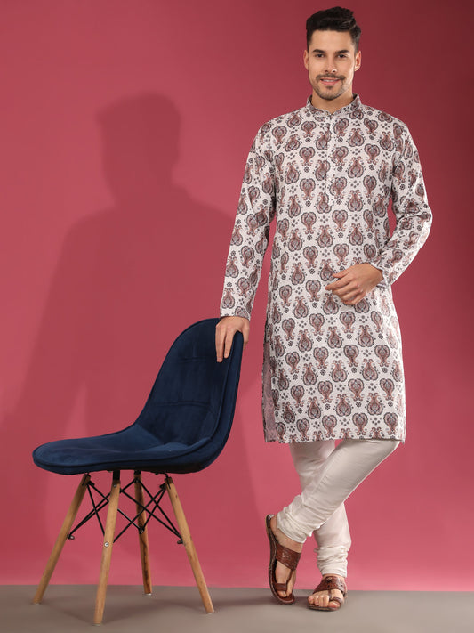 Multicolour Floral Pattern Ethnic Kurta