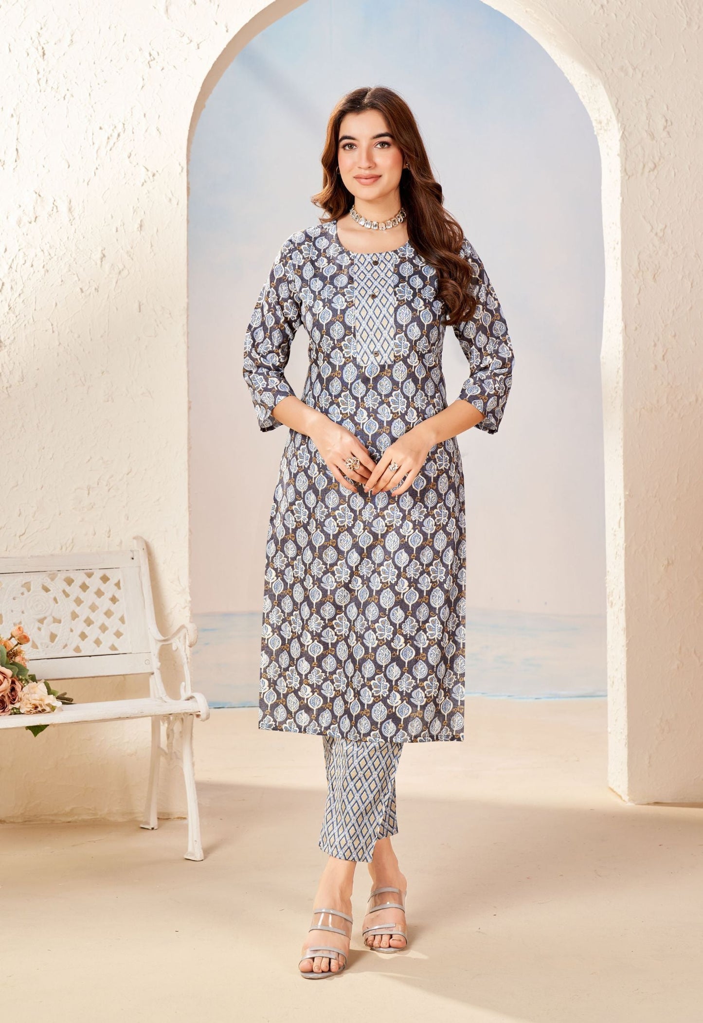 Cotton Kurta Set For Women