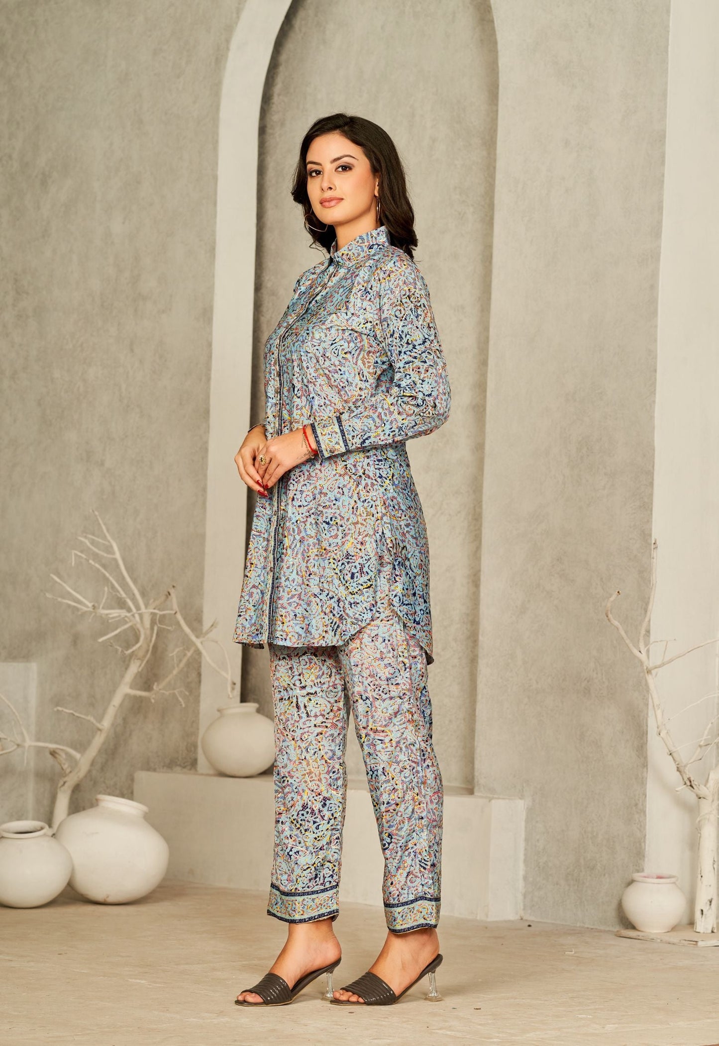 Pure Silk Printed Co-ord set